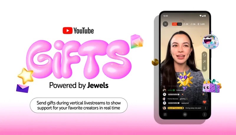 Youtube Gift powered by Jewels